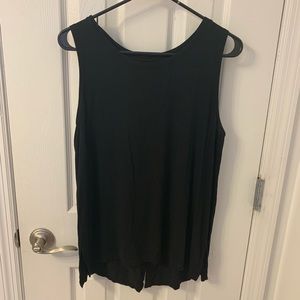 Sleeveless split-back top